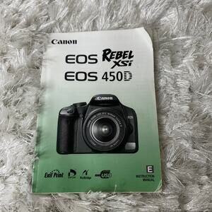 Canon EOS Rebel XSI or 450D Owners Manual